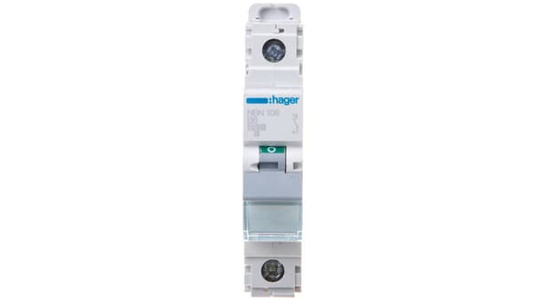 Hager Adapterafbryder 1P B 6A 10kA AC (NBN106)