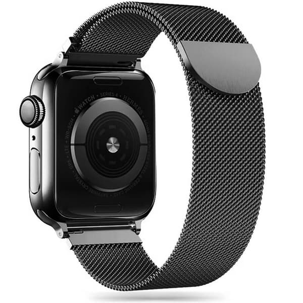 Tech-protect milanesebånd apple watch 4 / 5 / 6 / 7 / 8 / se (38 / 40 / 41 mm) sort