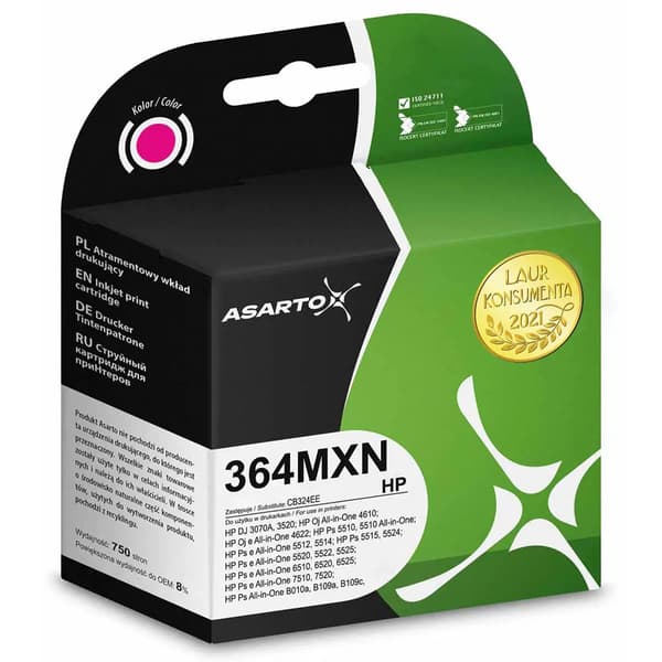 Asarto blækpatron til HP 364XL (magenta)