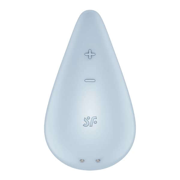 Satisfyer Dew Drop Blue - Kompakti kaksimoottorinen aseteltava hierontalaite