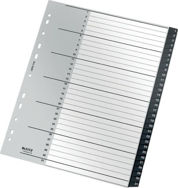 PP Leitz Recycle A4 Maxi 1-31 svart