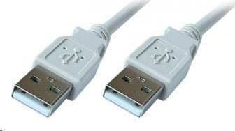 Kabel USB PremiumCord USB-A - USB-A 1 m Hvid (ku2aa1)