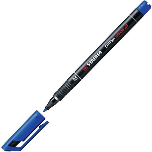 Stabilo OHP fineliner permanent 1mm blå (843/41)