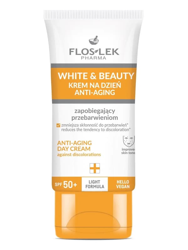 Floslek Pharma White&Beauty Anti-Aging Dagkräm SPF50+ 50ml