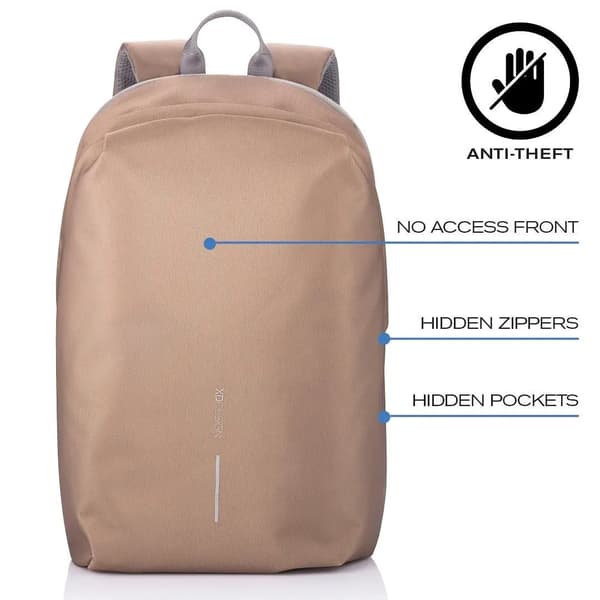 XD DESIGN STÖLDSÄKER RYGGSÄCK BOBBY SOFT BRUN P/N: P705.796