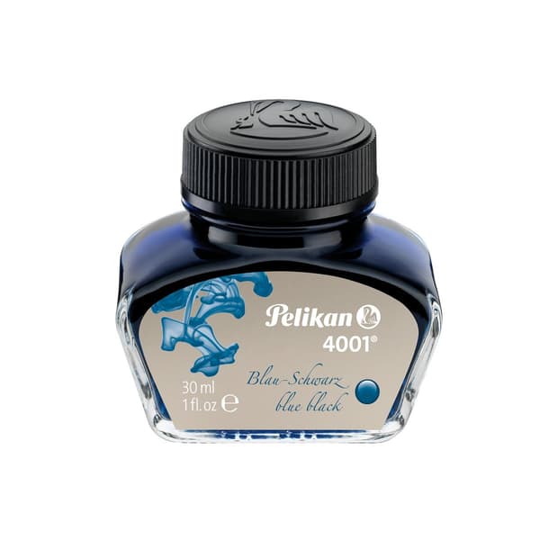 Blæk 30ml blå - sort