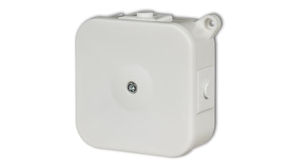 Karlik lufttæt installationsboks med stik 80x80mm hvid PHS-1