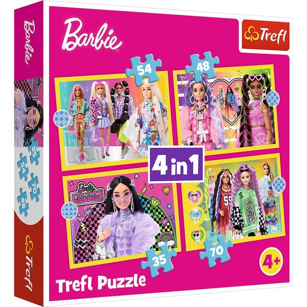 4i1 Puslespil Barbie TREFL