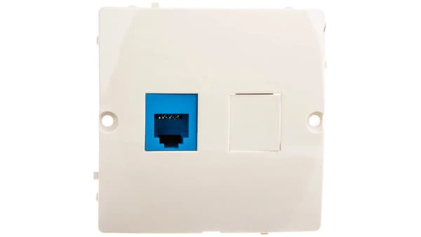 Simon Basic Enkelt telefonjack RJ12 beige BMT1.02/12