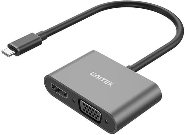 Unitek USB-C til HDMI 4K og VGA FullHD Adapter