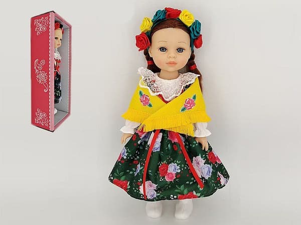 Nukke kansallispuvussa 38cm