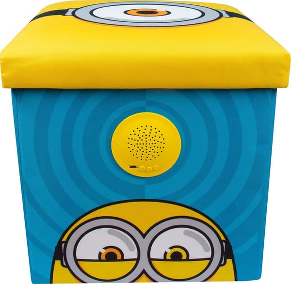 Fizz Minions förvaringslåda med högtalare blå