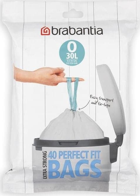 Brabantia PerfectFit Avfallspåse Typ O 30 L, 40 Påsar