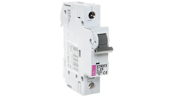 Sovittimen kytkin 1P C 25A 6kA AC ETIMAT 6 002141518