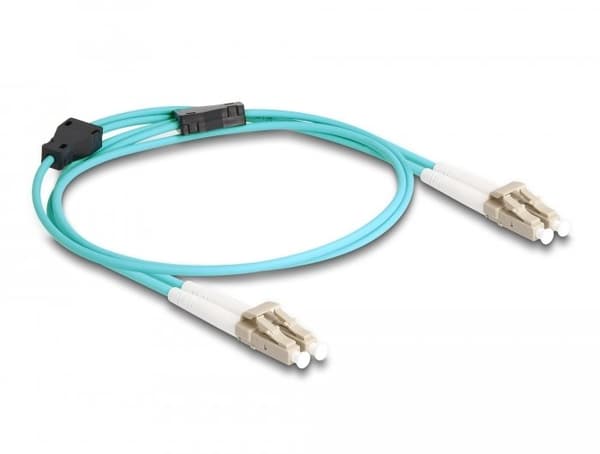 DELOCK LWL-kaapeli metallipanssaroinnilla LC Duplex Multimode 3m