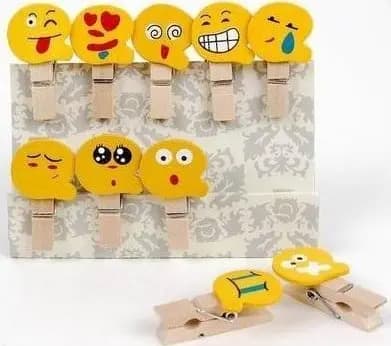 Dekorativa spännen Former 04 - Emoticons