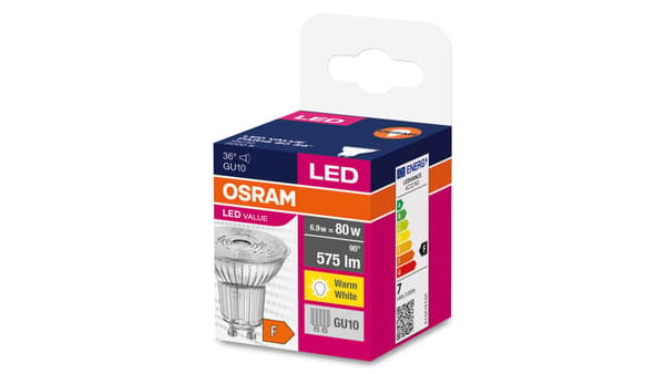 Ledvance LED-lamppu 6,9W VALUE PAR16 80 36° 6.9W/830 GU10 575lm