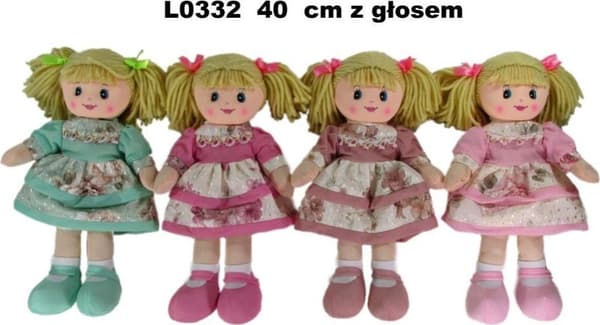 Docktrasa 4 mönster 40 cm 156723 mix pris för 1 styck