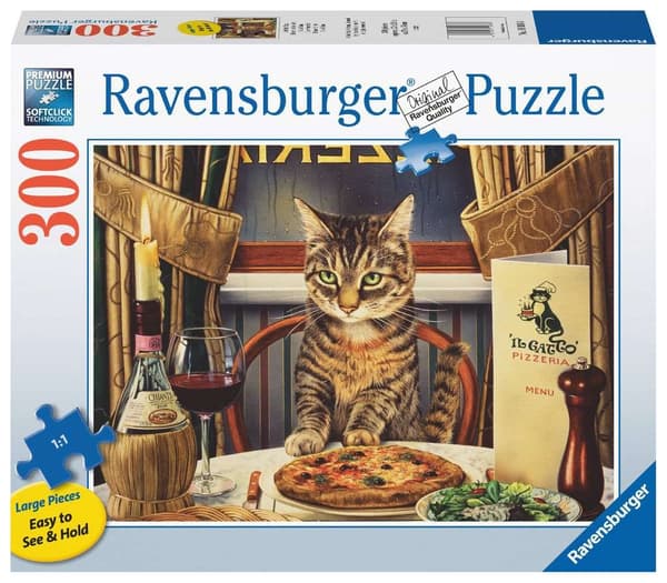 Ravensburger Puslespil 2D Storformat Solo Dinner 300 Brikker