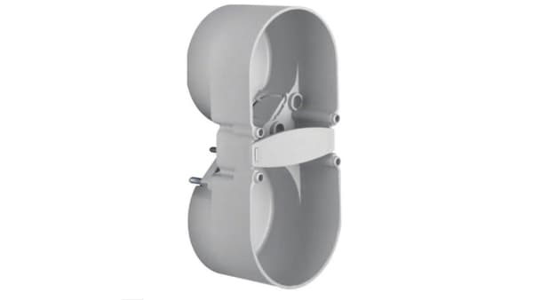 Integro Flow Infälld dosa dubbel grå 109x49x37mm 9191501