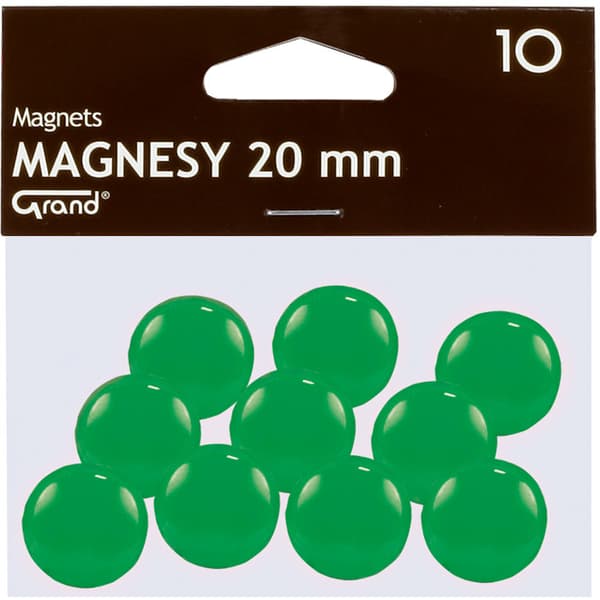Magneetti 20mm vihreä 10kpl GRAND