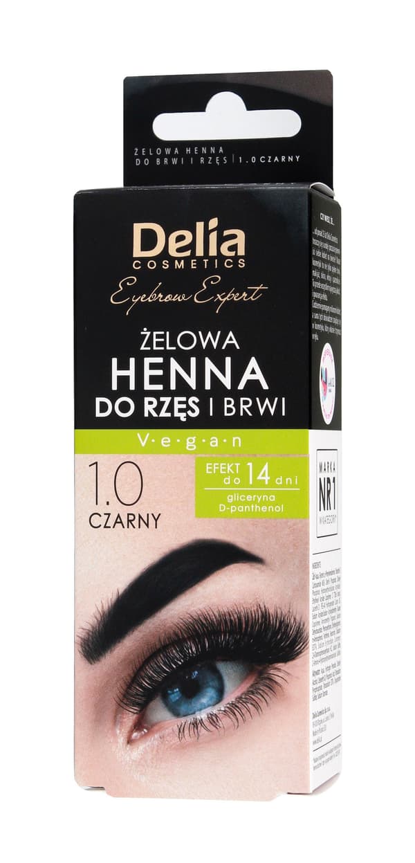 Delia Henna øjenbrynsgel 1.0 sort