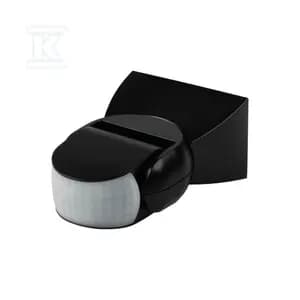 PIR bevægelsessensor ALER N-B 1200VA 12m 120gr. IP65 IIKL. Sort 37363