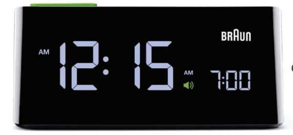 Braun BNC 016 BKEU LED väckarklocka svart