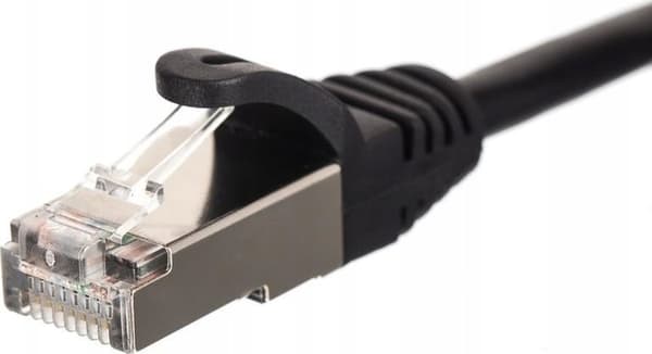 Patch-johto RJ45, cat. 6 FTP F/UTP, 10m, Netrack, musta