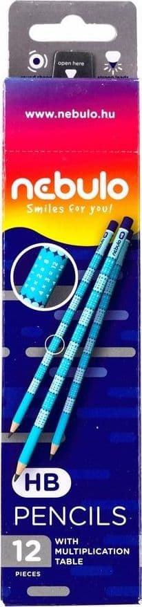 HB-penna med multiplikationstabell (12 st) NEBULO