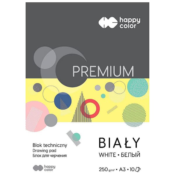 Tekniskt block vitt A3/10K Premium HAPPY COLOR