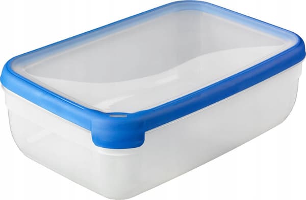 CURVER REKTANGULÄR BEHÅLLARE 4L /TRANSPARENT/ BLÅ