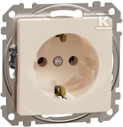 Schneider Electric Sedna Design and Elements, Schuko-pistorasia, beige, SDD112025