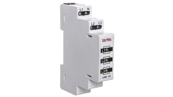 Zamel Strømindikator 230V/400V 3xLED grøn LKM-01-20 (EXT10000037)
