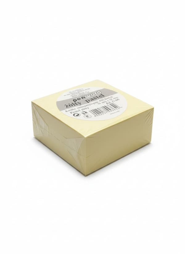 Selvklæbende terning pastelgul 76x76mm 400K