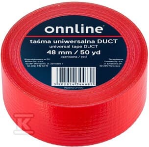 TEIPPI ONNLINE 48MM/50YD PUNAINEN ILMASTOINTI