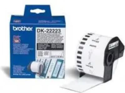 Brother-teippi DK-22223 (musta valkoisella)