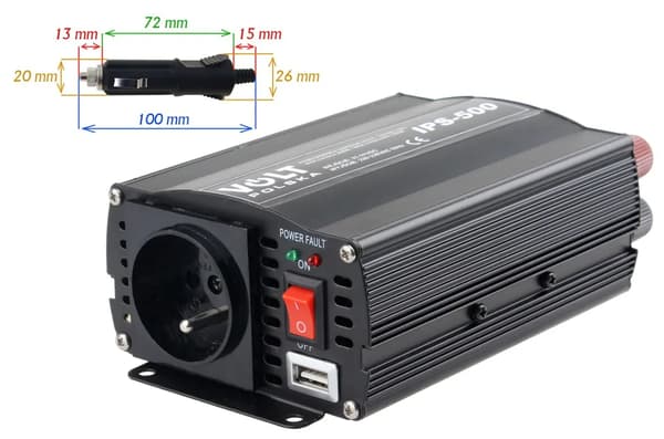 Azo 350/500W 24/230V konverter (4PRZ24230IPS500)