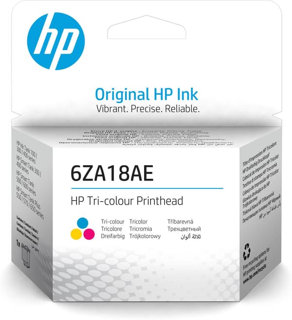 Alkunperäinen mustepatruuna HP 6ZA18AE Kolmiväri