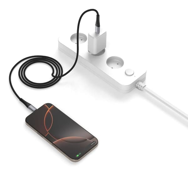 4smarts USB-C PrimeCord -kaapeli 60W 1,5m, musta