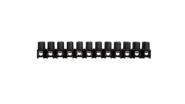 12-spors gevindklemmeblok 2,5mm2 sort LTA12-2,5 22210217