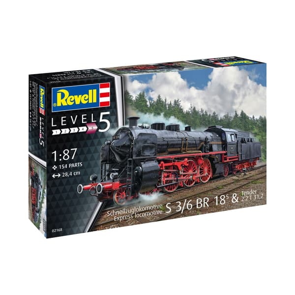 Plastmodel Lokomotiv Ekspreslokomotiv S3/6 1/87