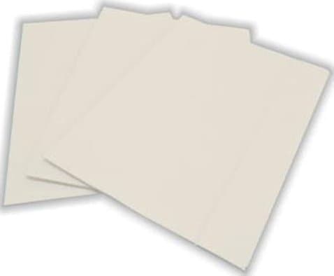 A4 dokumentmappe hvid med viskelæder (10 stk)