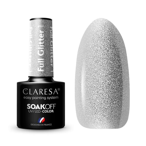 CLARESA Gel polish FULL GLITTER 1 -5g