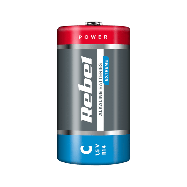 Alkalinebatterier REBEL EXTREME LR14 2 stk/bl.