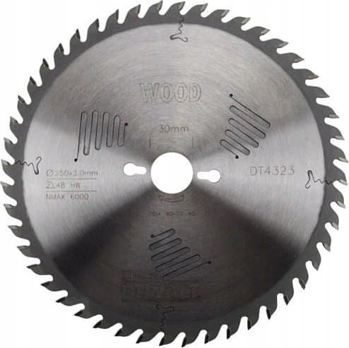 DEWALT RUNDSAV.250x30mmX48T