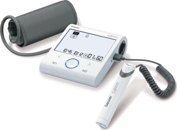 BM 96 cardio EKG-toiminnolla (valkoinen/harmaa)