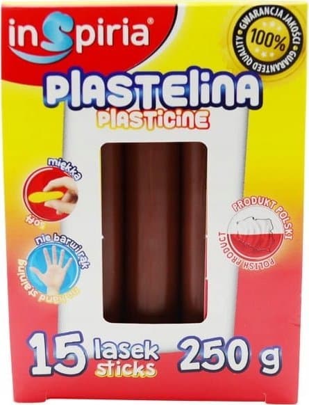 Brun modellervoks 15 stænger 250g