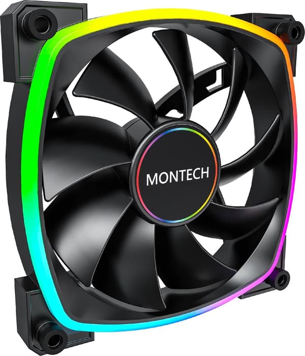 Montech AX140 PWM ARGB -kaiutin - 140mm, musta