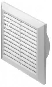 Ventilationsgaller 137x137mm fi 125mm vit T83